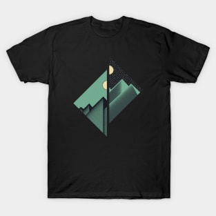 Night and Day Mountains T-Shirt